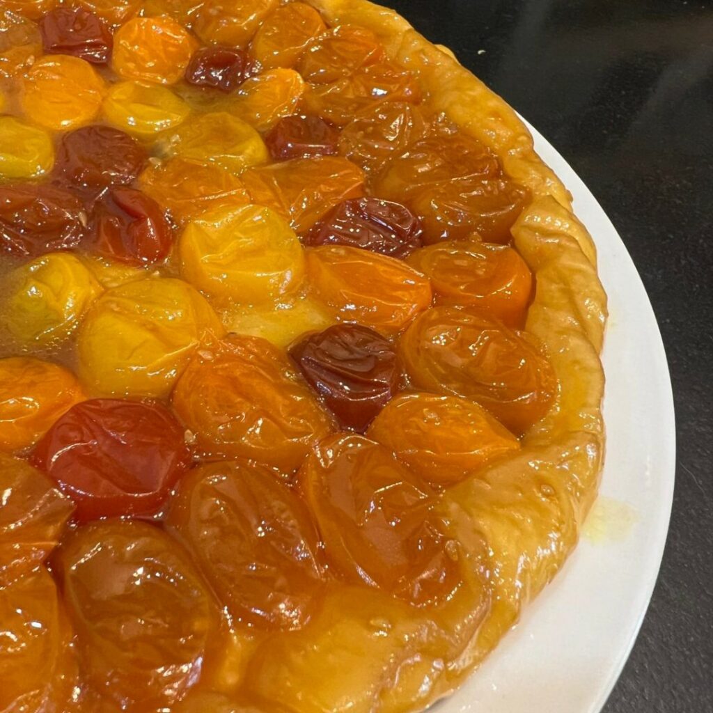 Tarte tatin aux tomates cerises