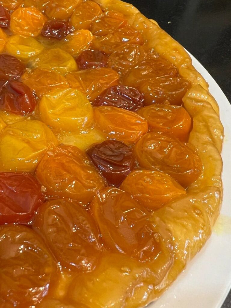 Tarte tatin aux tomates cerises