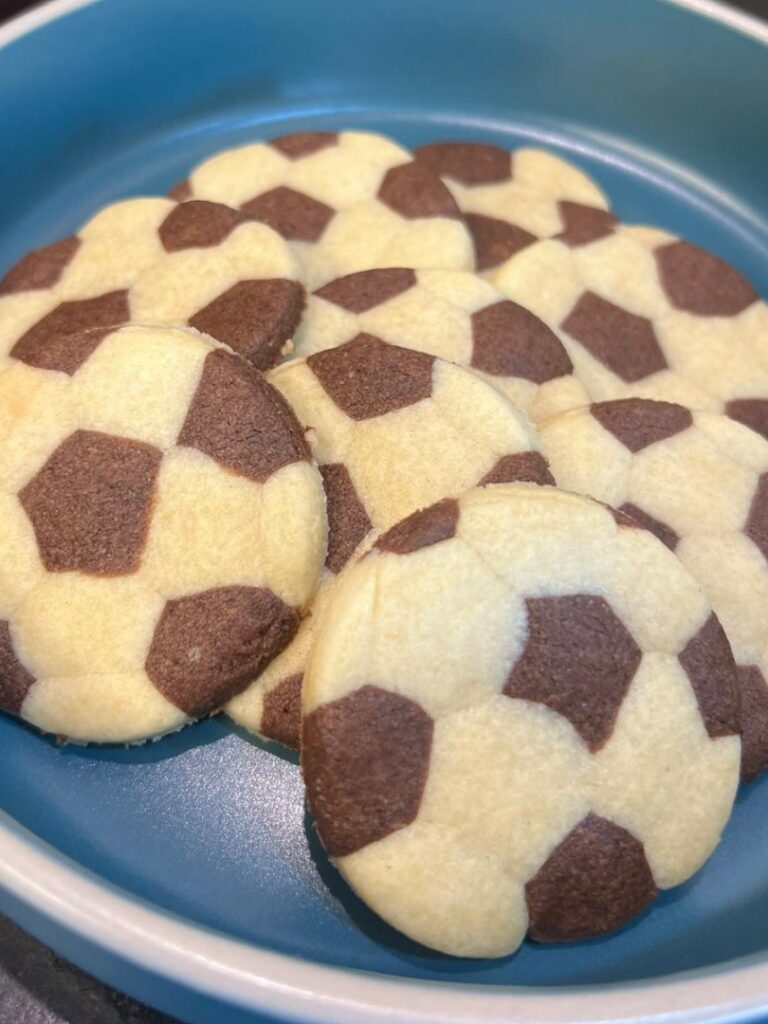 biscuits en forme de ballon de foot