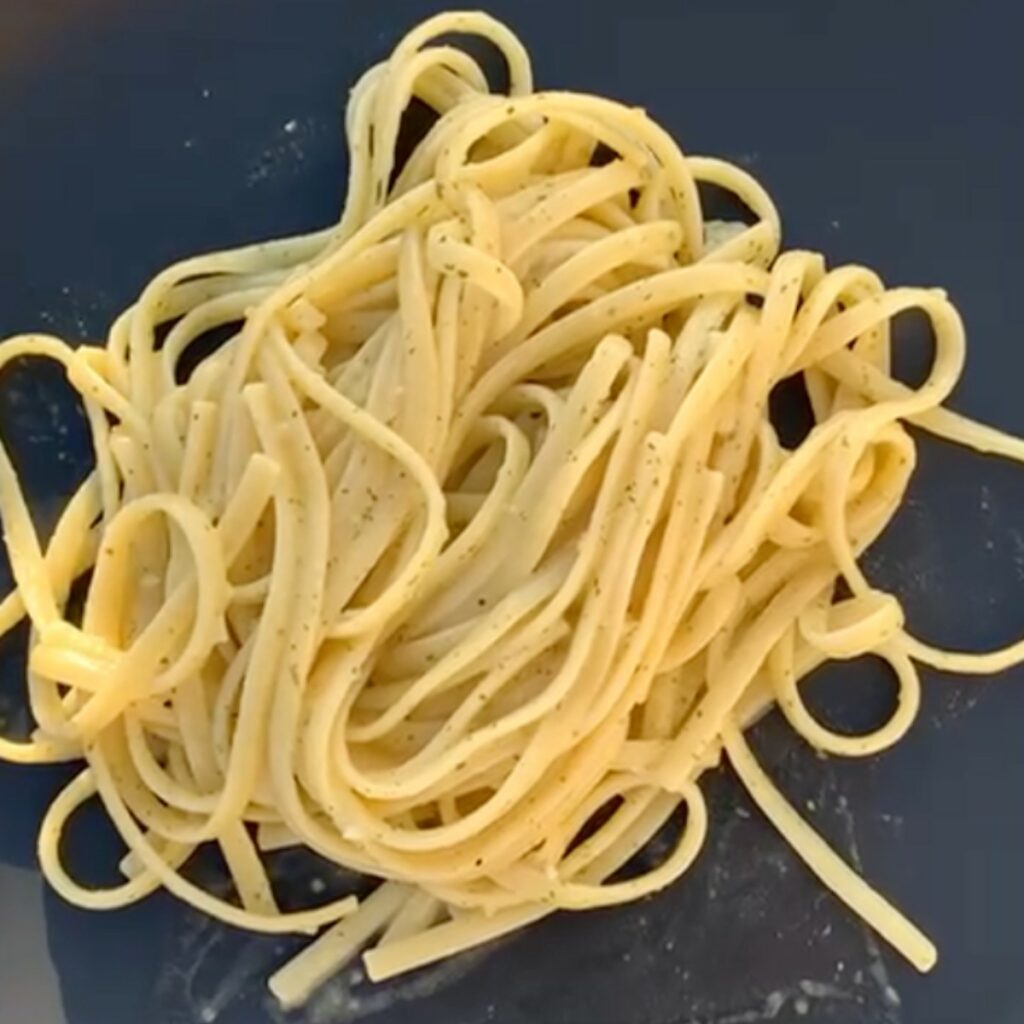 linguine alfredo à l'ail