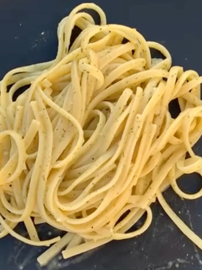 linguine alfredo à l'ail