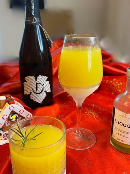 Mimosa façon Shogga et champagne Del Ozart